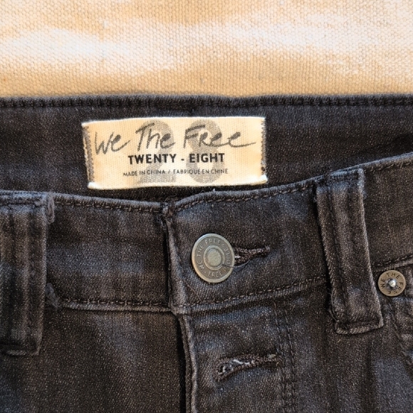 Free People NWT Charcoal High Rise Flare Jeans - Picture 2 of 6